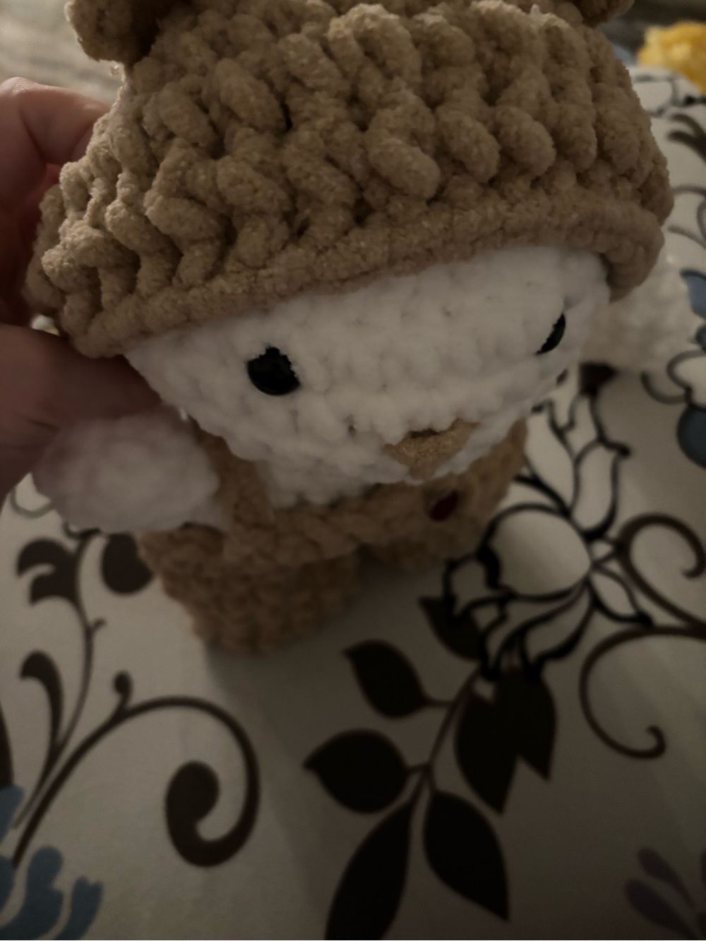 Plush Small Pet Cozy Lamb Toy - Beige and White